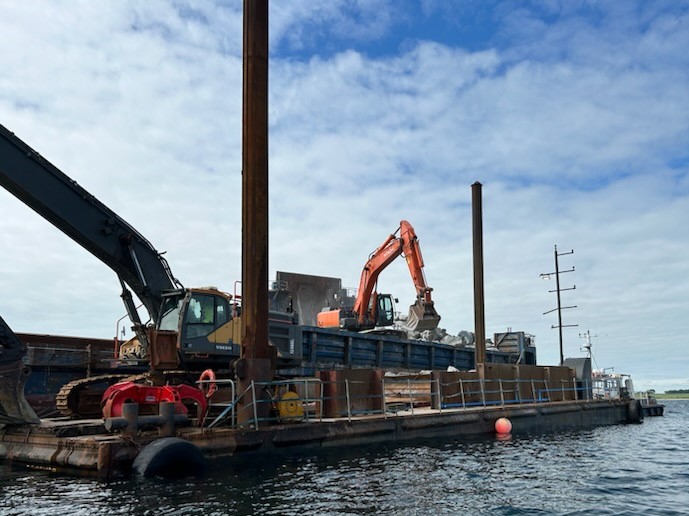Udlægning af sten ved Dyngby Hage